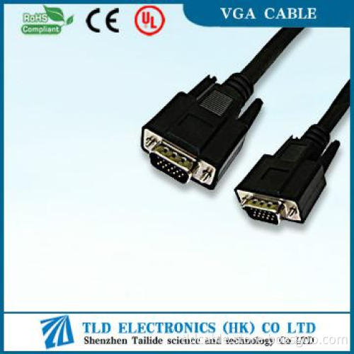 Nickel Plated 15Pin VGA to VGA Cable